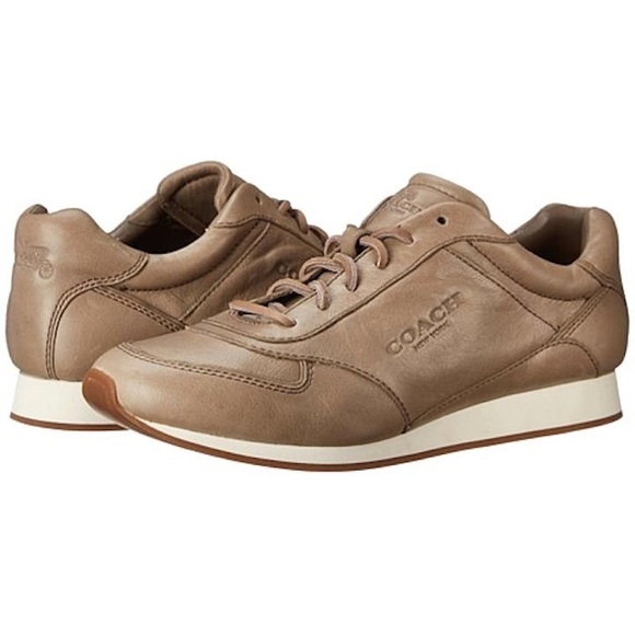 Coach Shoes - Coach Raeann Slate Leather Women’s Sneakers